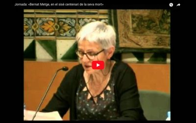 Jornada: «Bernat Metge, en el sisè centenari de la seva mort»