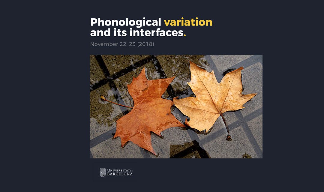 Workshop Phonological variation and its interfaces