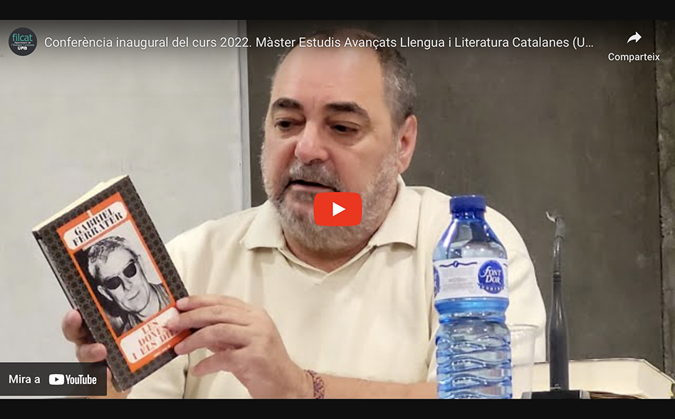 Jordi Cornudella: “Editar Ferrater: qüestions d’ecdòtica i d’estratègia”