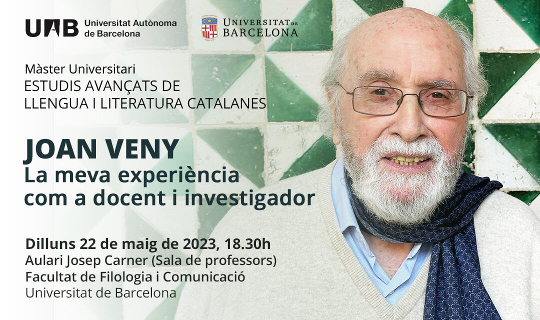 Conferència de clausura del curs 2022-2023, amb Joan Veny