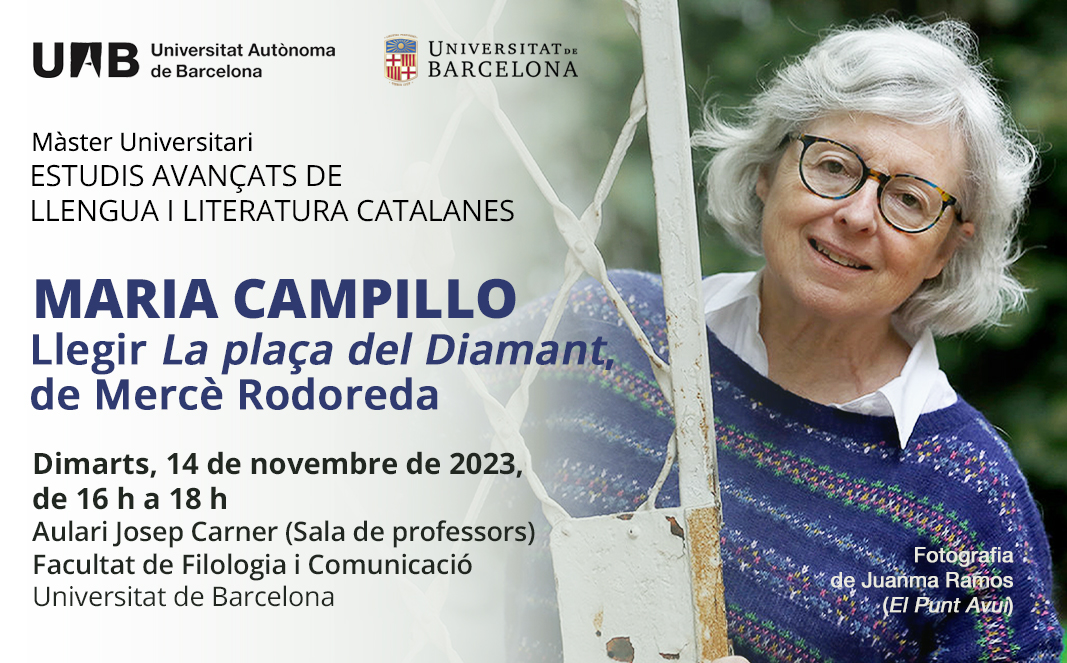 Conferència de Maria Campillo: “Llegir La plaça del Diamant”