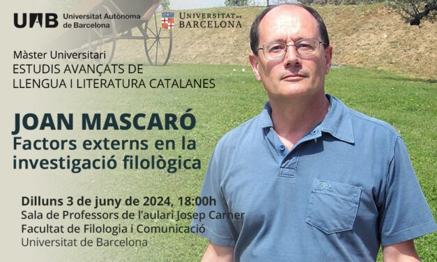 Conferència de clausura del curs 2023-2024, amb Joan Mascaró