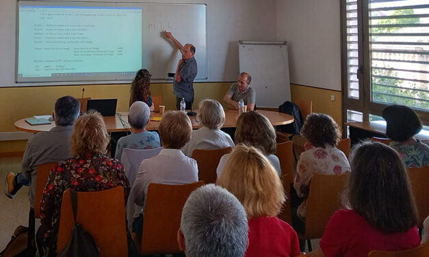 Fotografies de la conferència de cloenda del curs 2023-2024, amb Joan Mascaró