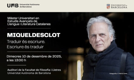 Conferència inaugural del curs 2025-2026, amb Miquel Desclot