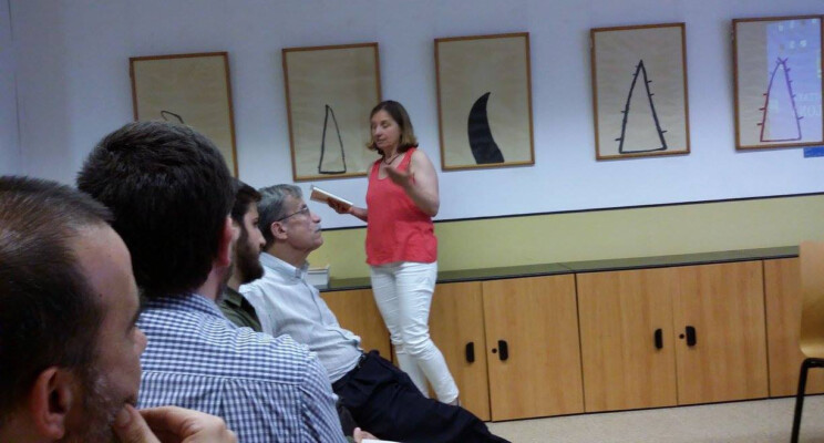 Presentació del llibre "Cent anys de Normes ortogràfiques" per Neus Nogué a l'acte de cloenda del curs 2015-16