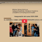 Vídeo de la inauguración del curso 2025-2026 del máster