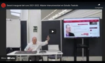 Vídeo de la conferència de Miquel M. Gibert: inauguració curs 2021-2022
