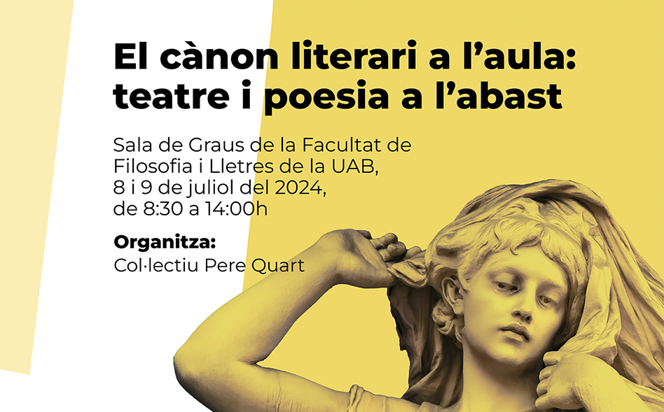 Jornada de formació del professorat: «El canòn literari a l’aula: teatre i poesia a l’abast»