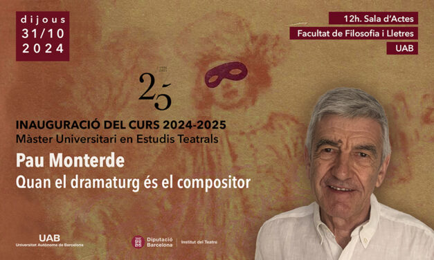 Inauguració del curs 2024-2025: conferència de Pau Monterde