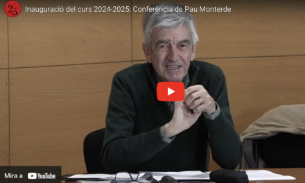 Vídeo de la conferència de Pau Monterde