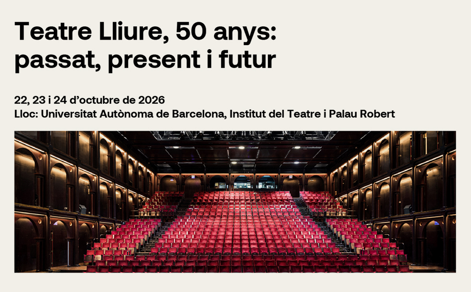 Simposi «Teatre Lliure, 50 anys: passat, present i futur»